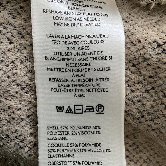 Maeve Diagonal Stripe Sweater in Black and Cream XXS - Picture 9 of 9